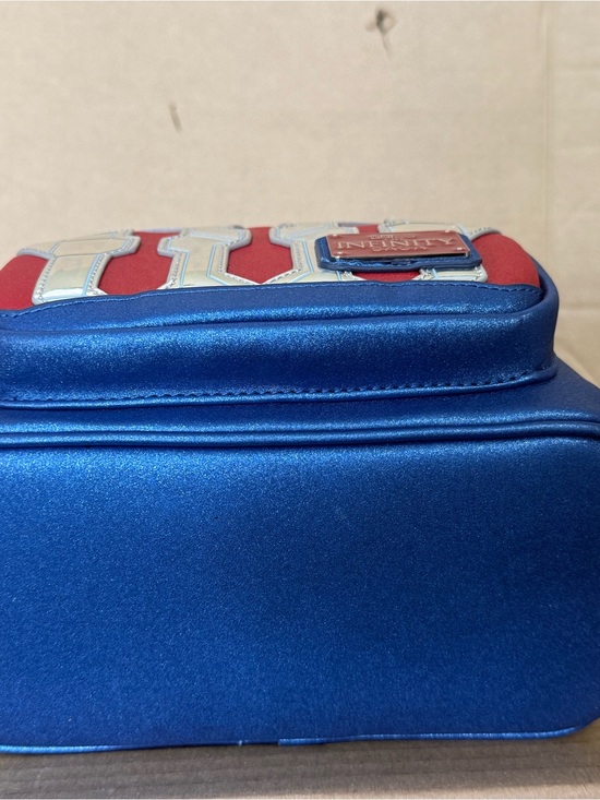 Loungefly Blue Red Silver Captain America Infinity Saga Mini Backpack main image 5